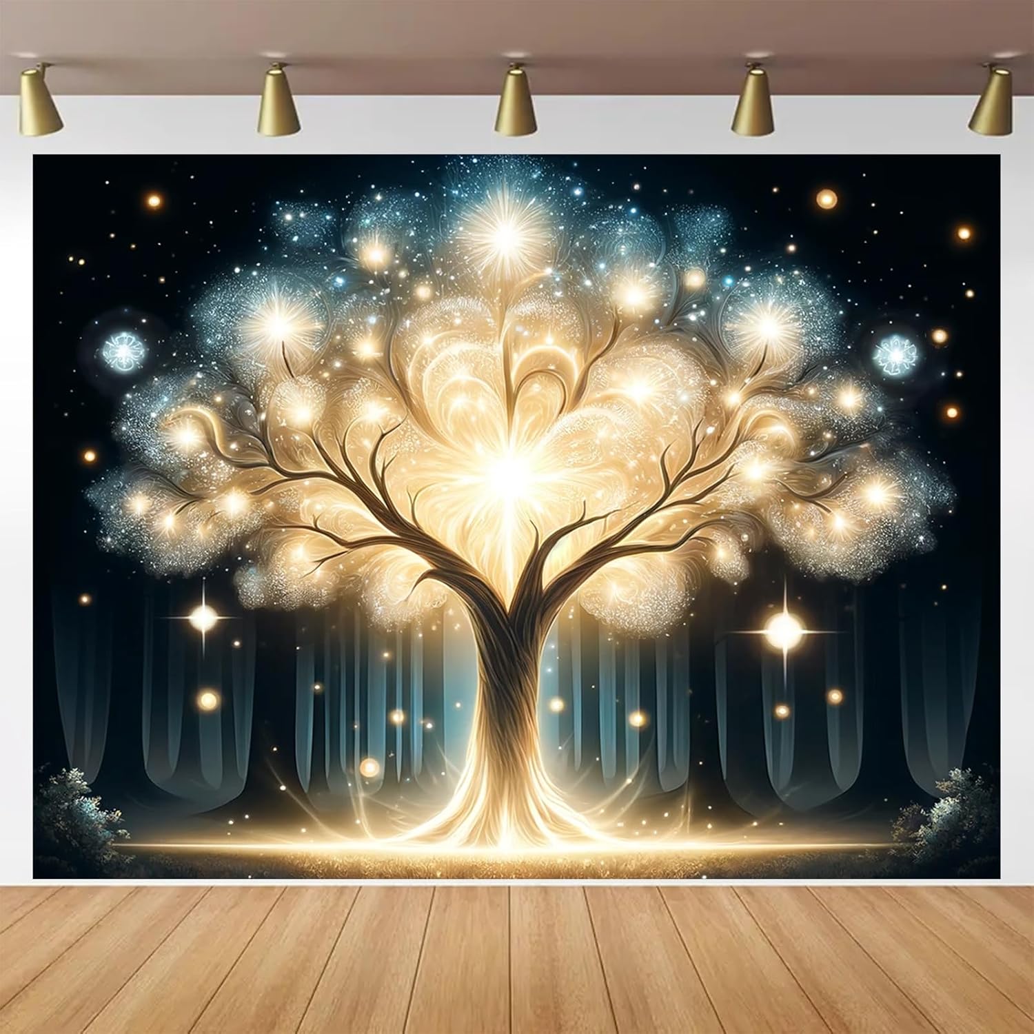 Wall Decor Lighting Tree - Glowing Spirit Tree UV Black Light