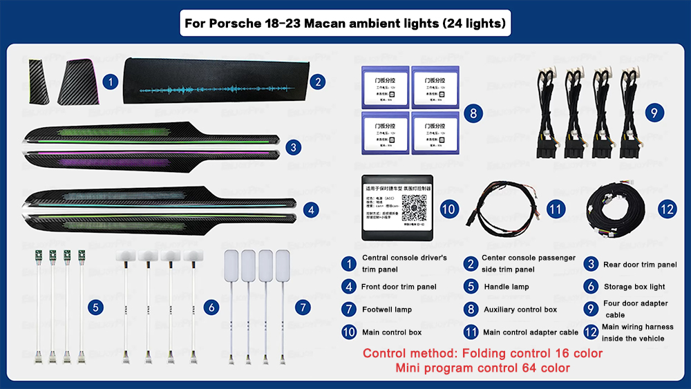 Decor Lighting India - For Porsche Macan 2018-2023 Car Instrument