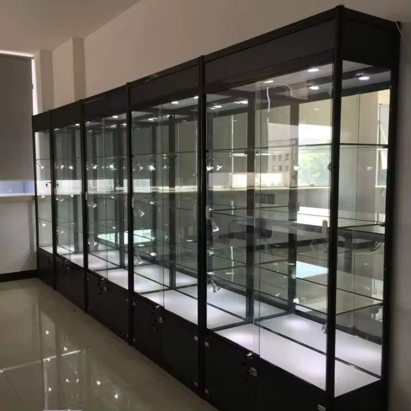 Lighting & Home Decor Studio Photos - Boutique Shopping Mall Glass Cabinet Showcase