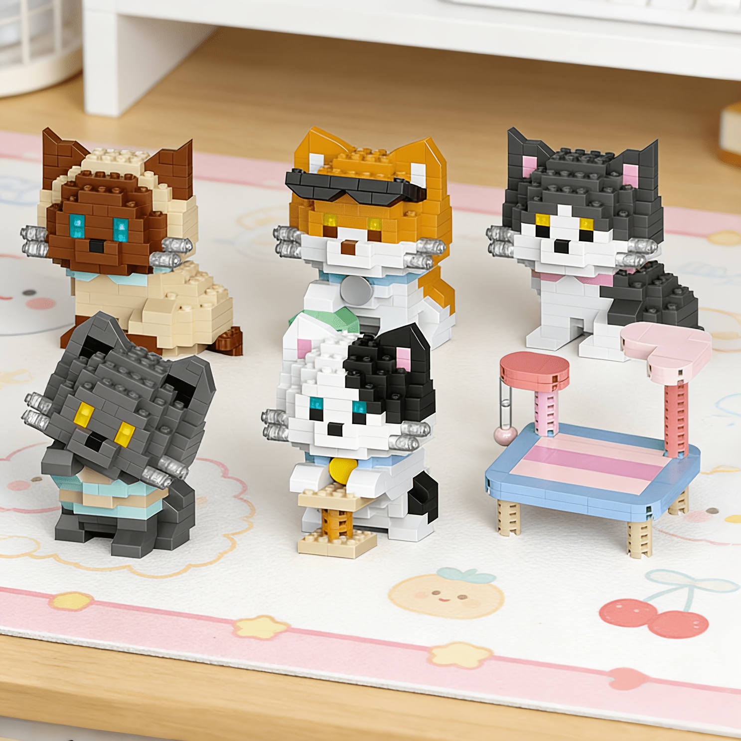 Lighting Home Decor Items - Cat Series Building Blocks Set of