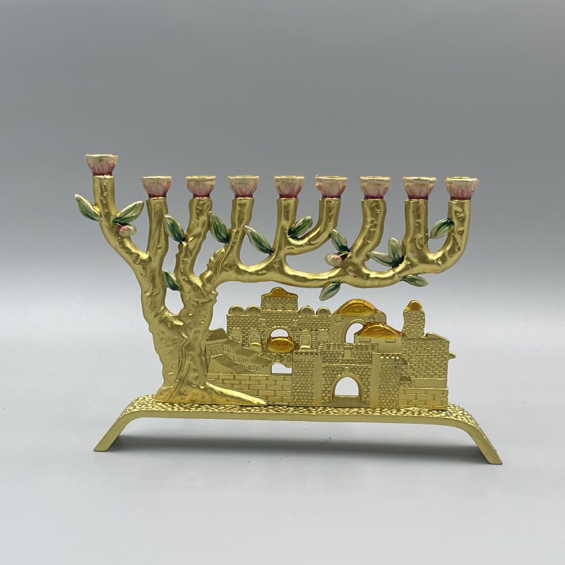 Lighting & Home Decor Studio Photos - Light Luxury Temple Jerusalem Candlestick Jewish