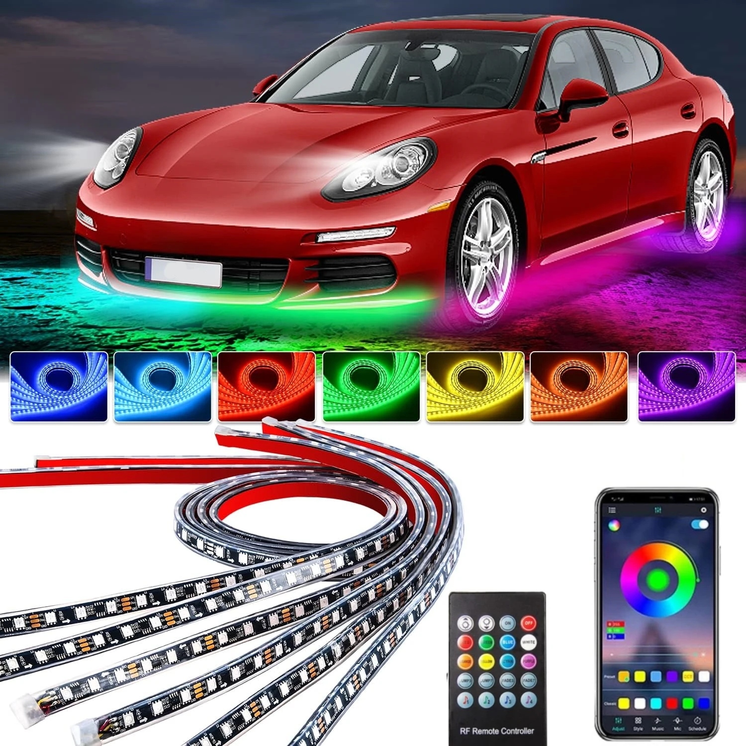 Lighting Bolt Decor - Car Underglow Neon Light Flexible LED