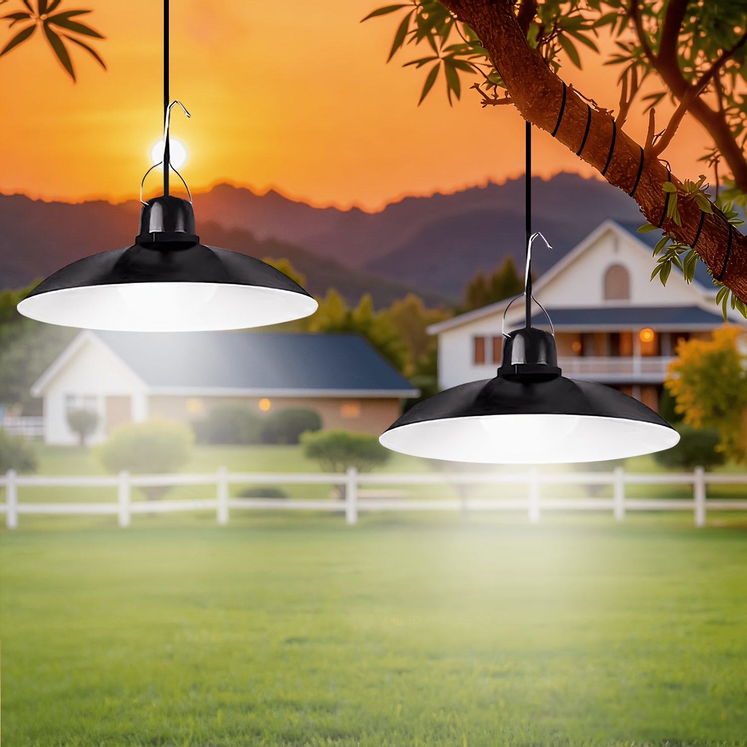 Lighting Decor Outdoor - 1pc Solar Pendant Light Outdoor LED