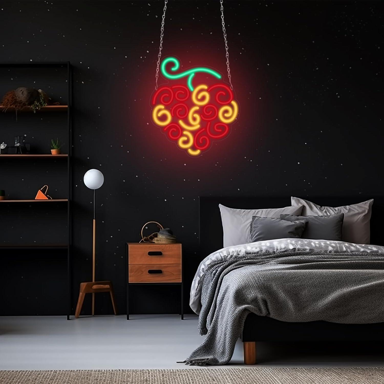 Cyber Fruit Neon Sign USB Dimm - огляд і ціна Room Lighting Bedroom Decor