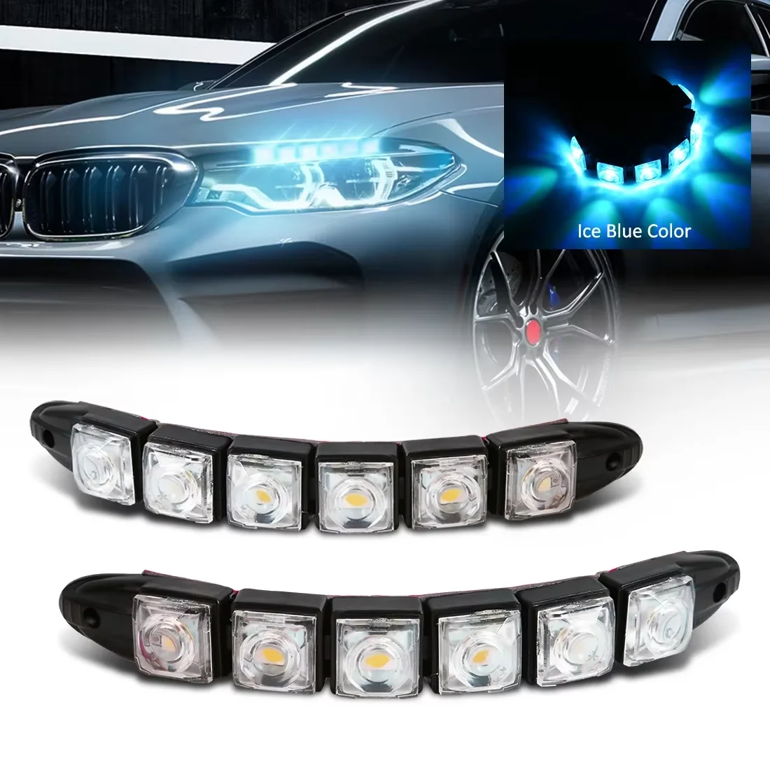 2PCS LED Waterproof DRL Light  - огляд і ціна Lighting Bolt Decor