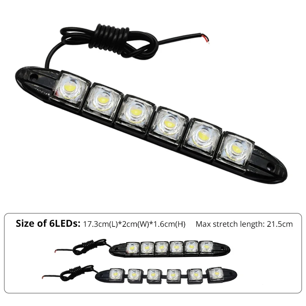 2PCS LED Waterproof DRL Light  - огляд і ціна Lighting Bolt Decor