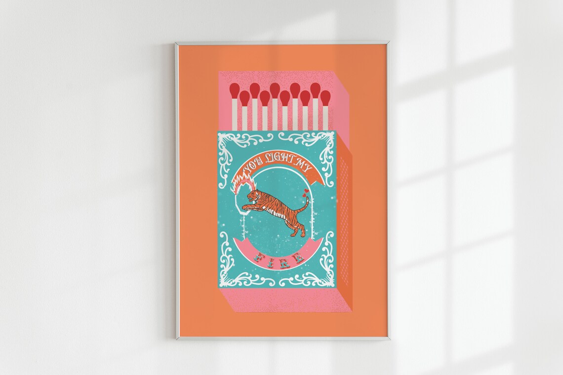 You Light My Fire Orange Match - огляд і ціна Kitchen Decor Lighting