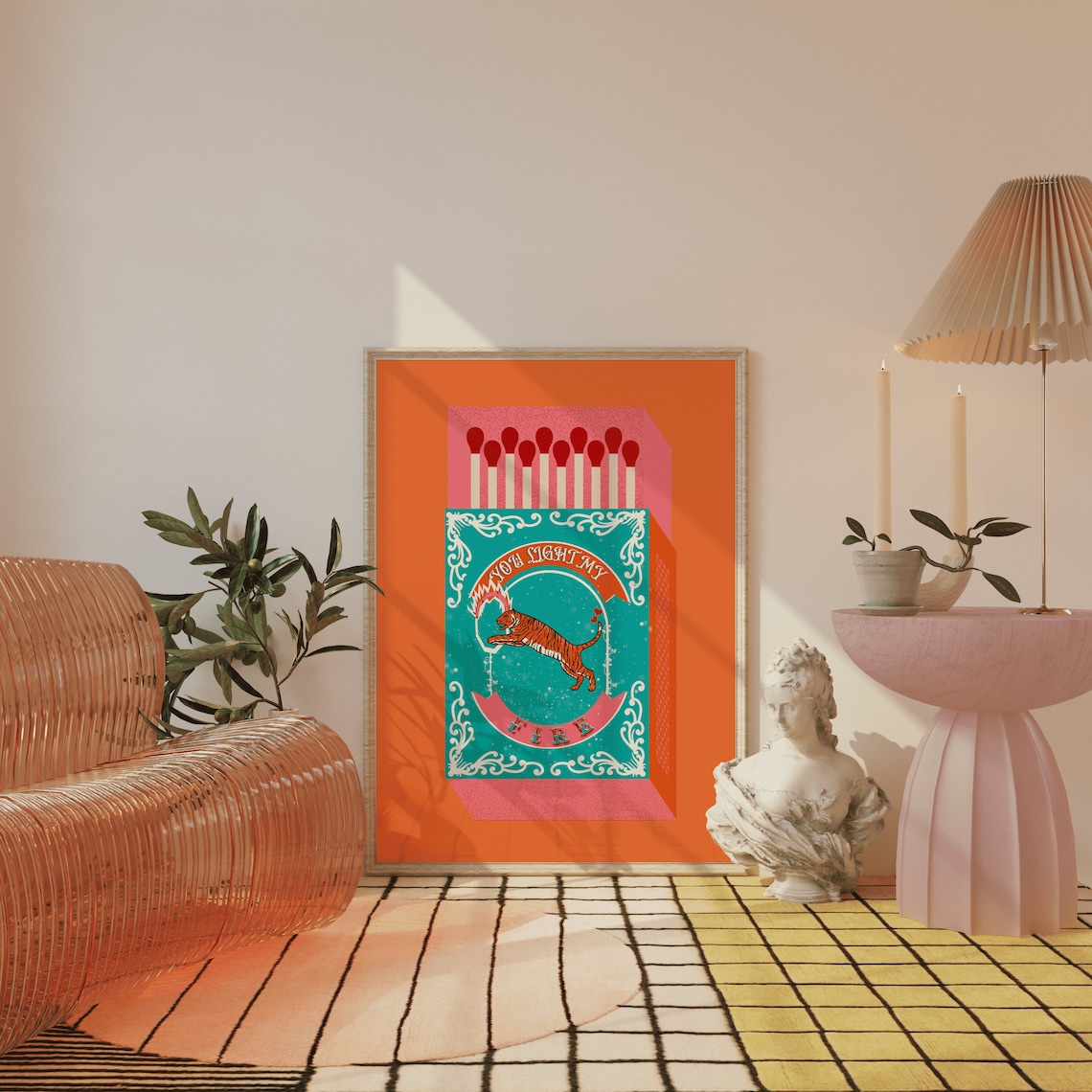 You Light My Fire Orange Match - огляд і ціна Kitchen Decor Lighting