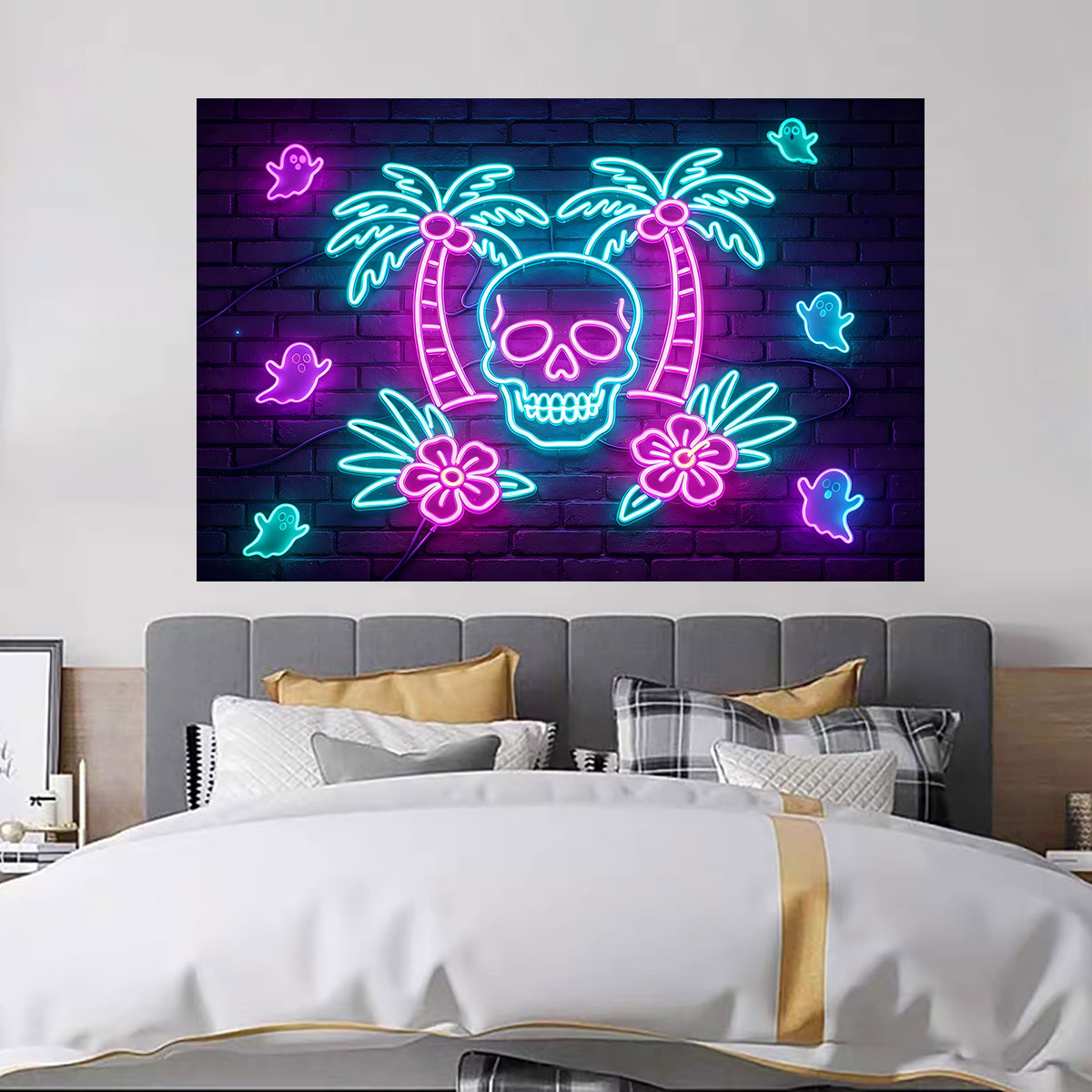 Neon Light Wall Sticker Palm T - огляд і ціна Wall Decor Lighting Tree