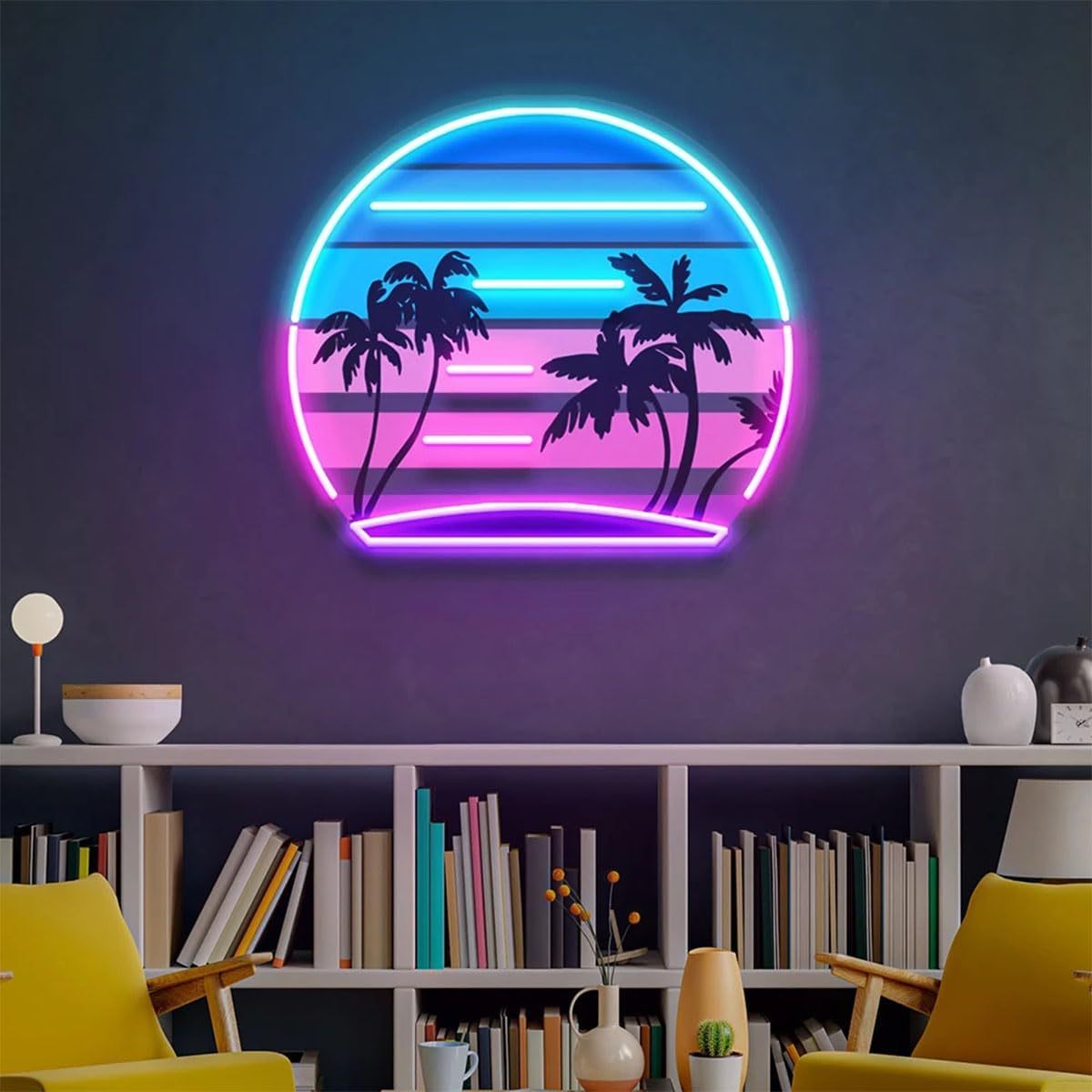 Tropical Retro Vintage Sunset  - огляд і ціна Wall Decor Lighting Tree