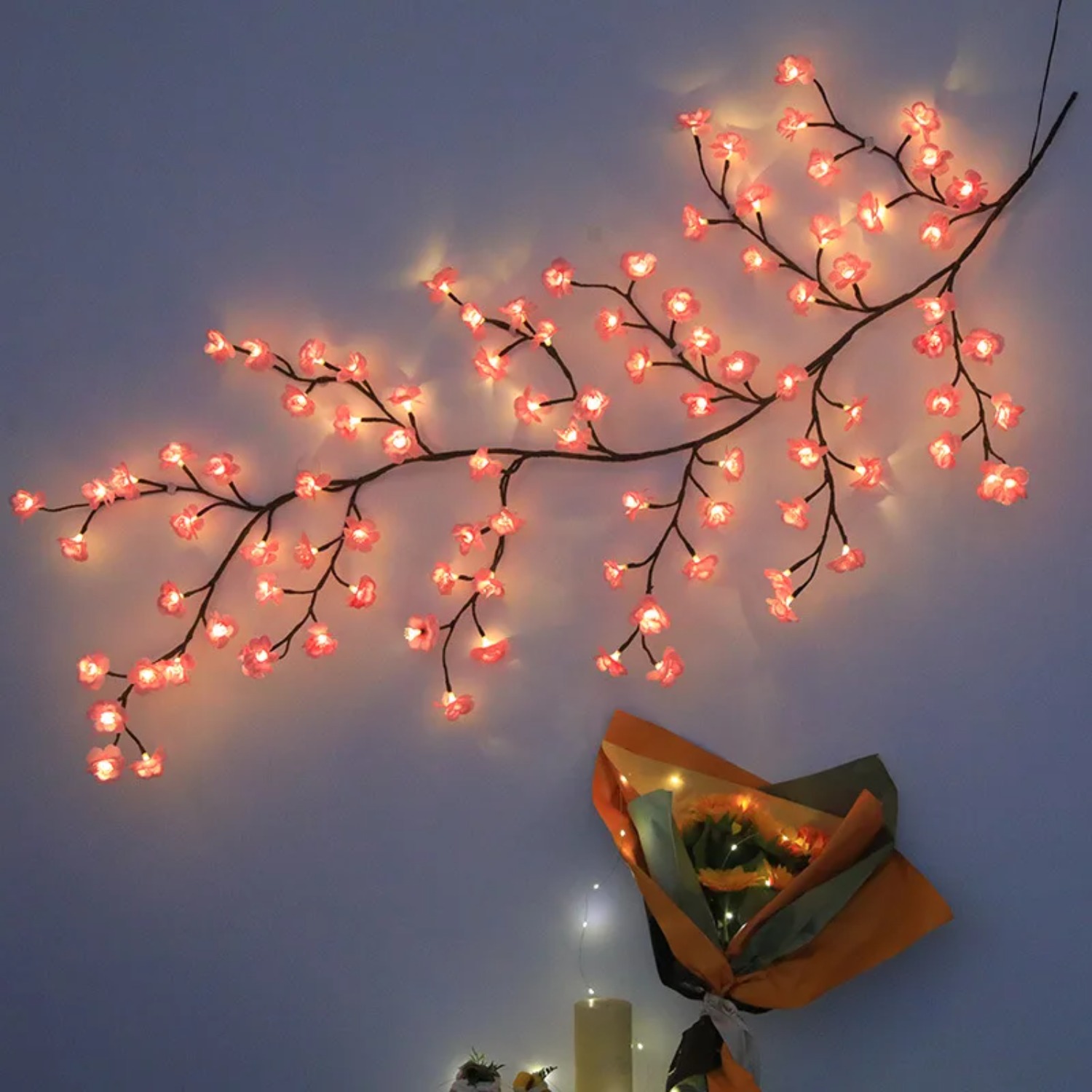 1.8M Cherry LED Tree Branch Li - огляд і ціна Wall Decor Lighting Tree