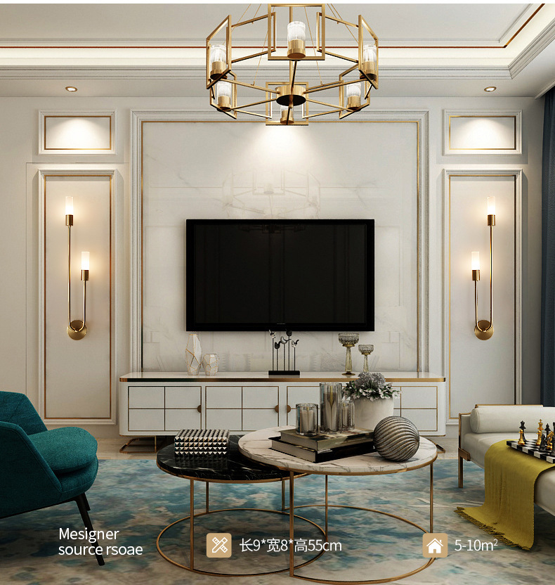 Retro Background Living Room A - огляд і ціна Room Lighting Bedroom Decor