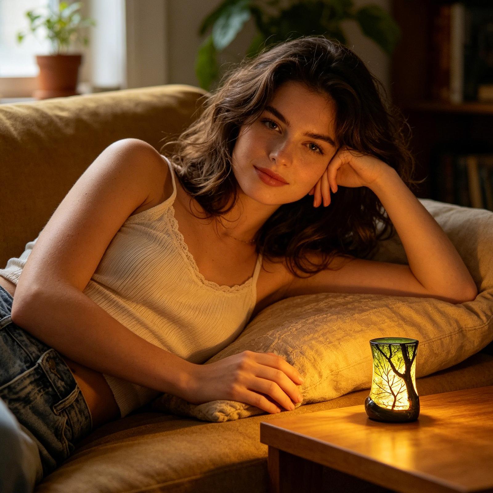 Bedside Table Lamp Forest Nigh - огляд і ціна Room Lighting Bedroom Decor