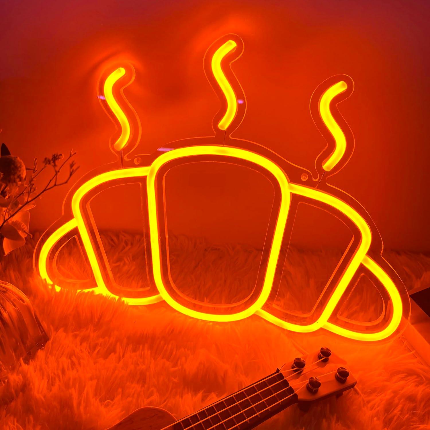 Croissant Neon Sign USB Powere - огляд і ціна Kitchen Decor Lighting