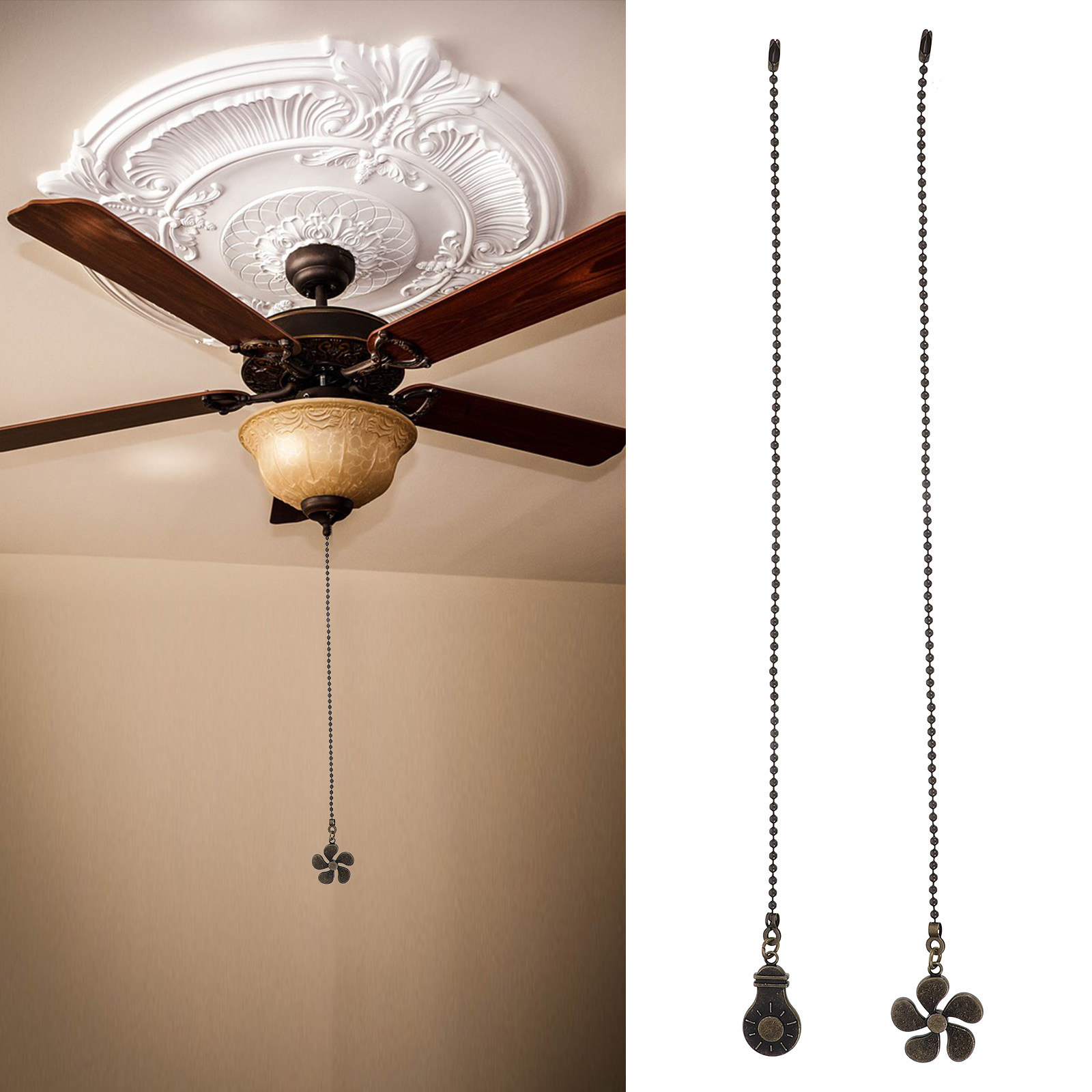 2Pcs Ceiling Fan Pendants Uniq - огляд і ціна Unique Lighting Decor