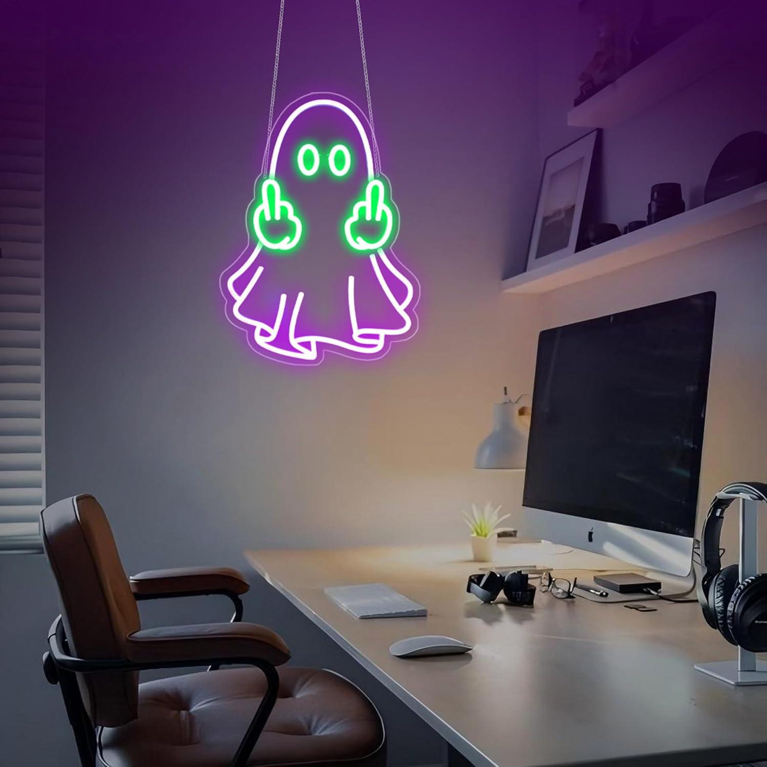 Ghost Neon Sign USB Powered LE - огляд і ціна Room Lighting Bedroom Decor