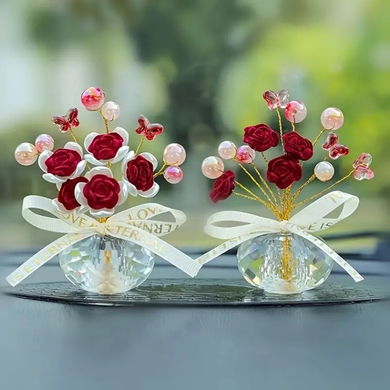 1PC Crystal Glass Rose Dashboa - огляд і ціна Lighting Mcqueen Bedroom Decor