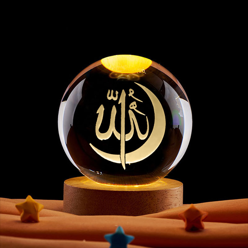 Ramadan Decoration 3D Crystall - огляд і ціна Led Moon Lamp