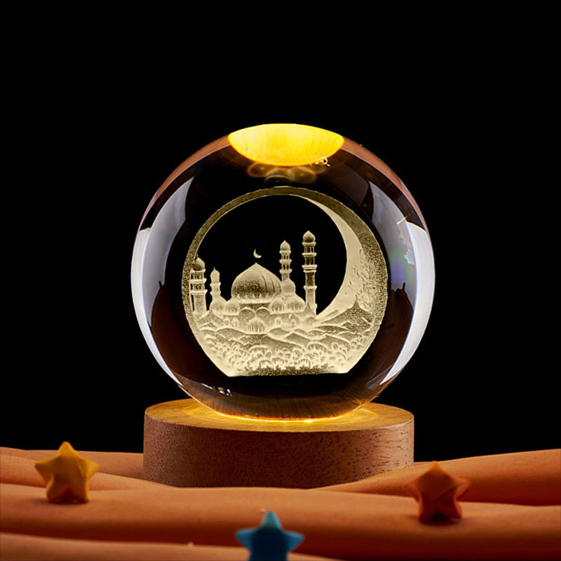 Ramadan Decoration 3D Crystall - огляд і ціна Led Moon Lamp