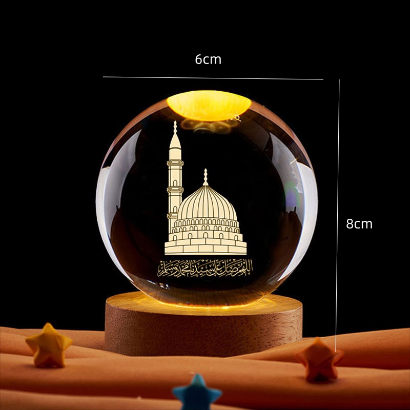 Ramadan Decoration 3D Crystall - огляд і ціна Led Moon Lamp