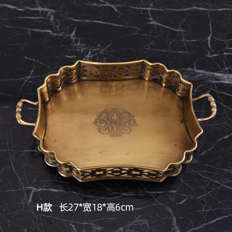 Imported brass decorative tray - огляд і ціна Decor Lighting India