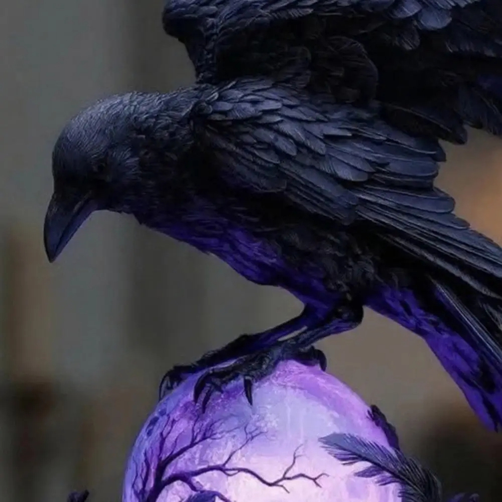 Creative Gothic Raven LED Lamp - огляд і ціна Unique Lighting Decor