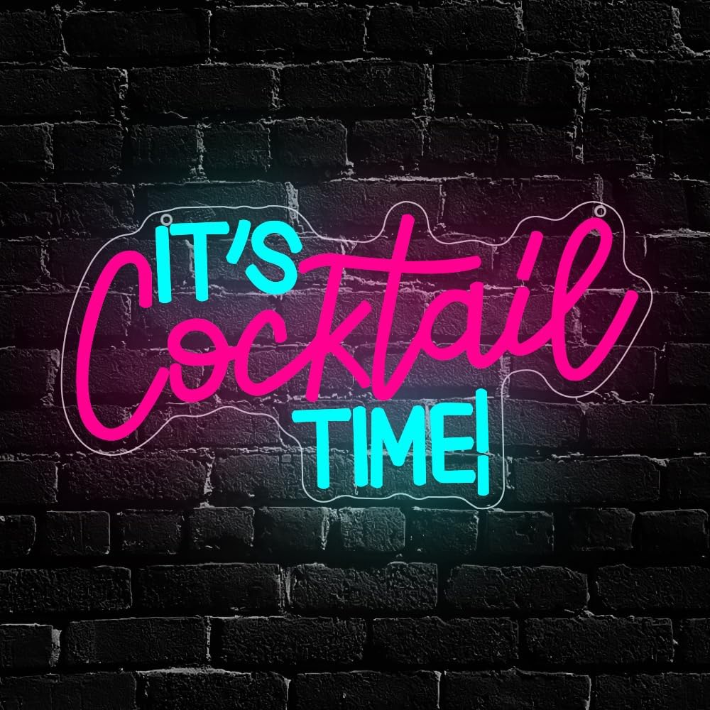 Cocktails Neon Sign USB Powere - огляд і ціна Room Lighting Bedroom Decor