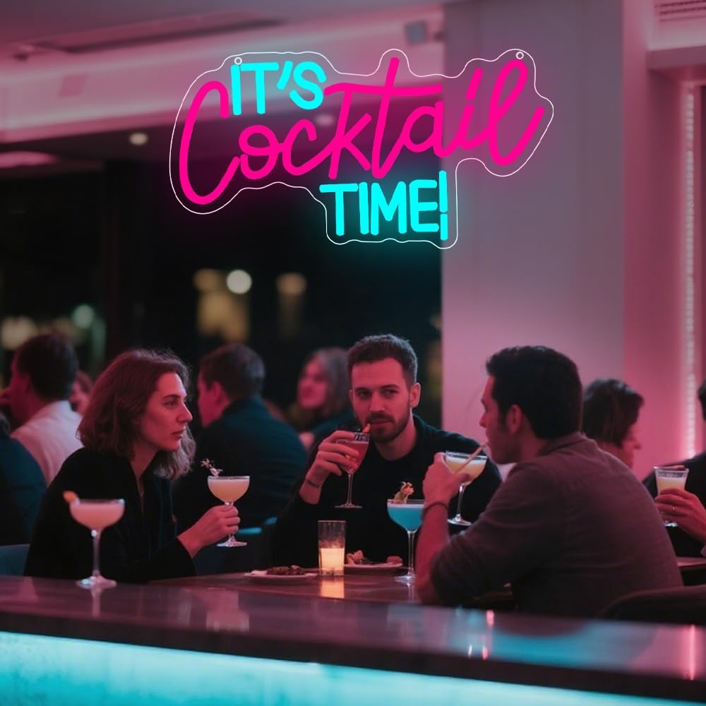 Cocktails Neon Sign USB Powere - огляд і ціна Room Lighting Bedroom Decor
