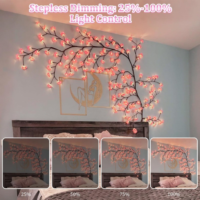 LED Cherry Blossom Tree Branch - огляд і ціна Wall Decor Lighting Tree