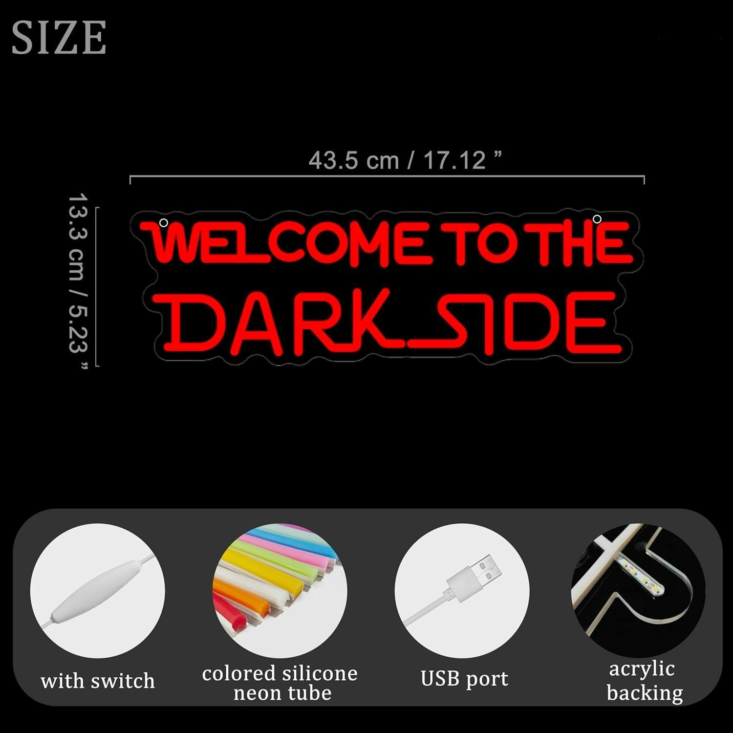 Welcome to the Dark Side Neon  - огляд і ціна Room Lighting Bedroom Decor
