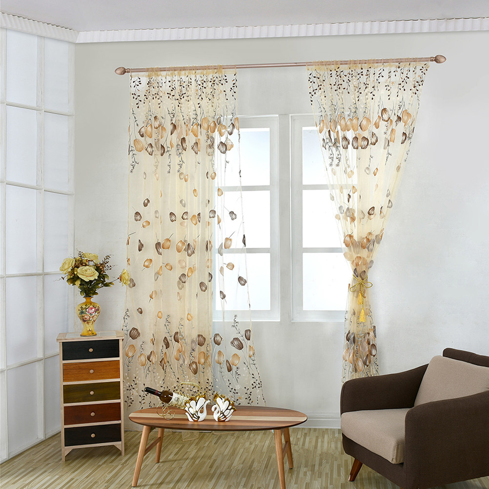 100x200cm Tulip Voile Curtains - огляд і ціна Kitchen Decor Lighting