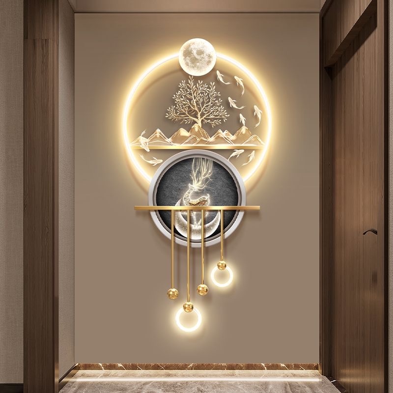 nq- Light Luxury Fortune Tree  - огляд і ціна Wall Decor Lighting Tree
