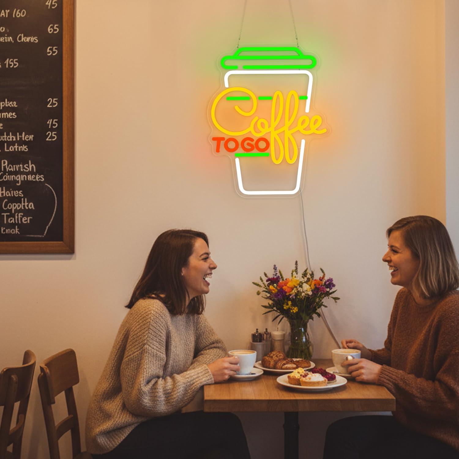 Coffee Neon Sign USB Dimmable  - огляд і ціна Kitchen Decor Lighting