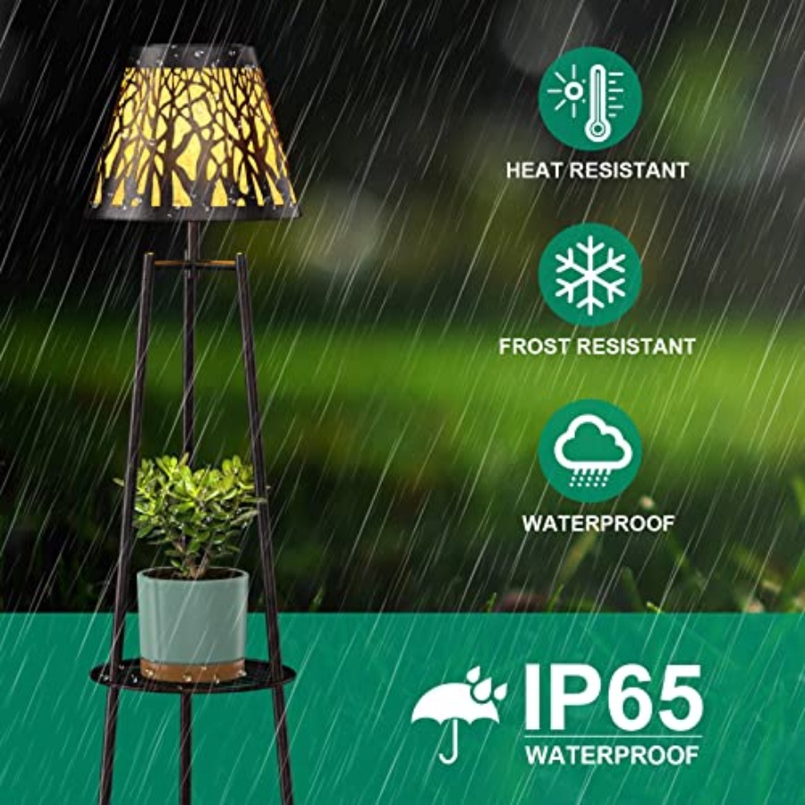2 Pack Outdoor Solar Floor Lam - огляд і ціна Lighting Decor Outdoor