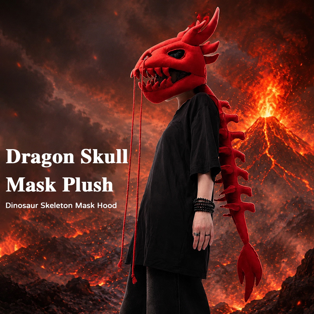 Dragon Skull Spine Plush Hood  - огляд і ціна Unique Lighting Decor