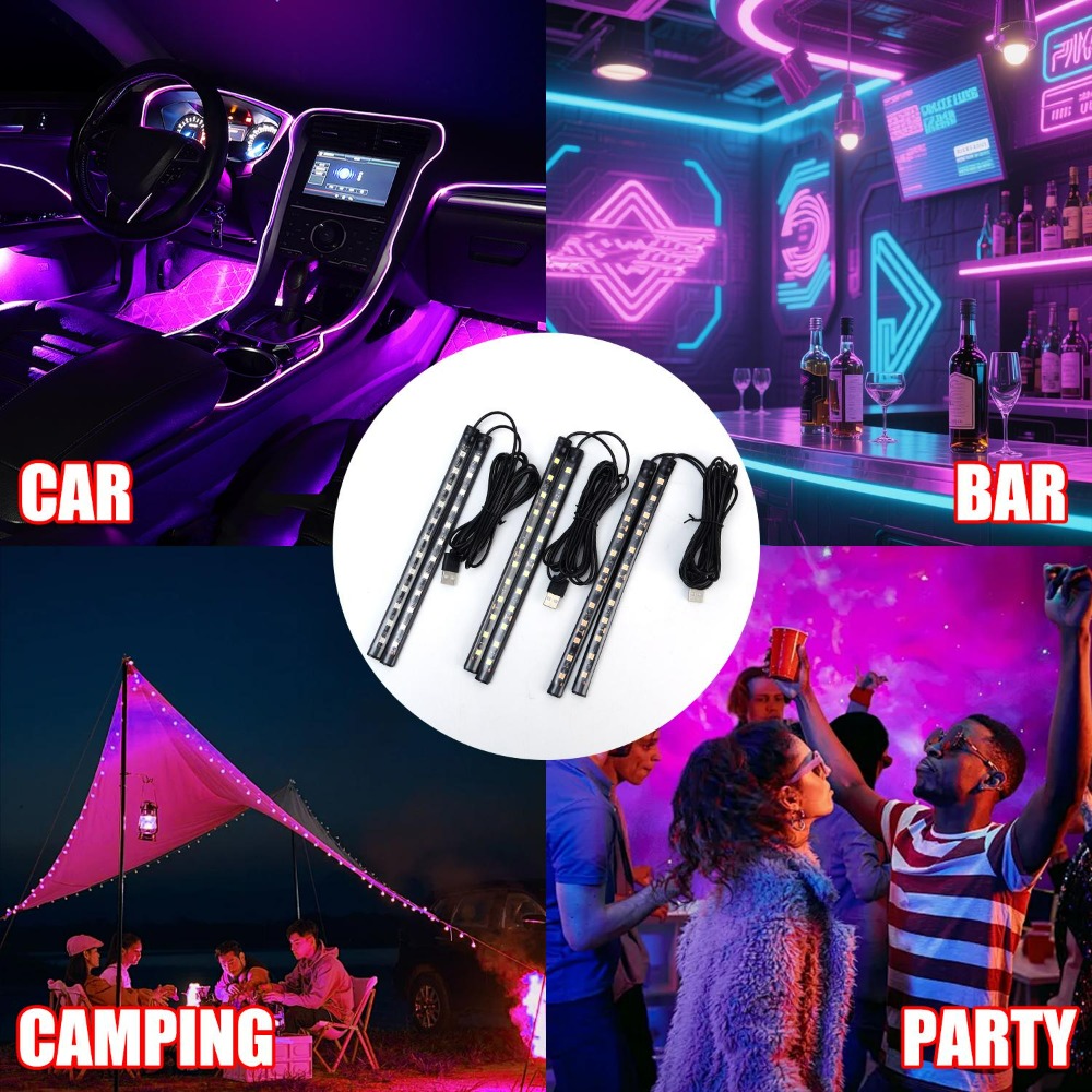 USB Car LED Strip Light Interi - огляд і ціна Lighting Bolt Decor