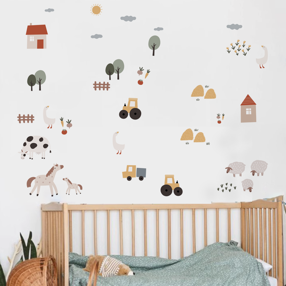 Boho Cartoon Cute Cows Farm An - огляд і ціна Lighting Mcqueen Bedroom Decor