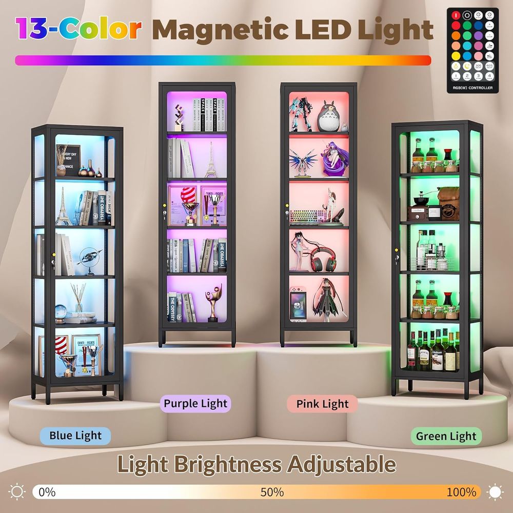 69 Glass Display Cabinet with  - огляд і ціна Lighting & Home Decor Studio Photos
