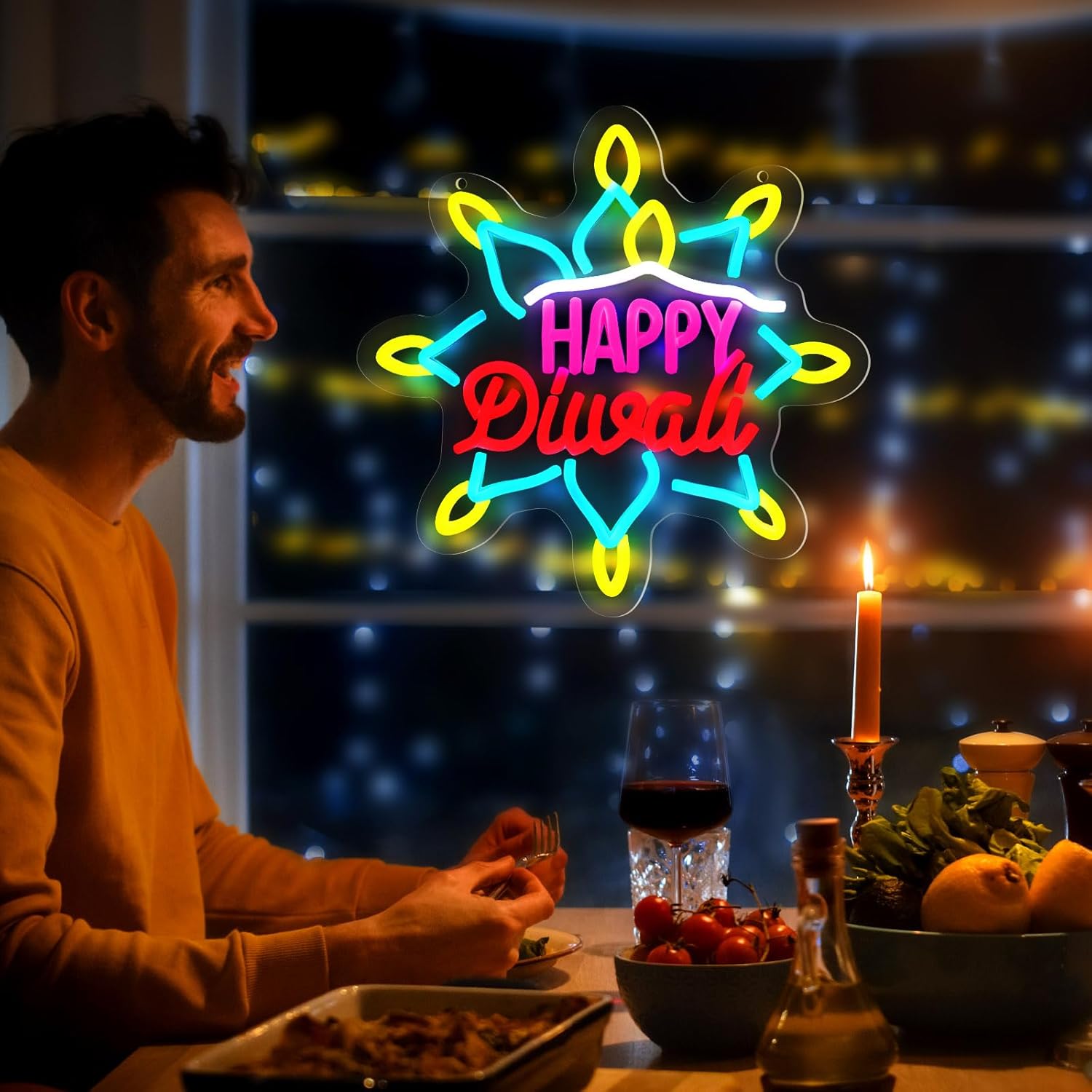 Happy Diwali Neon Sign LED Mar - огляд і ціна Decor Lighting India