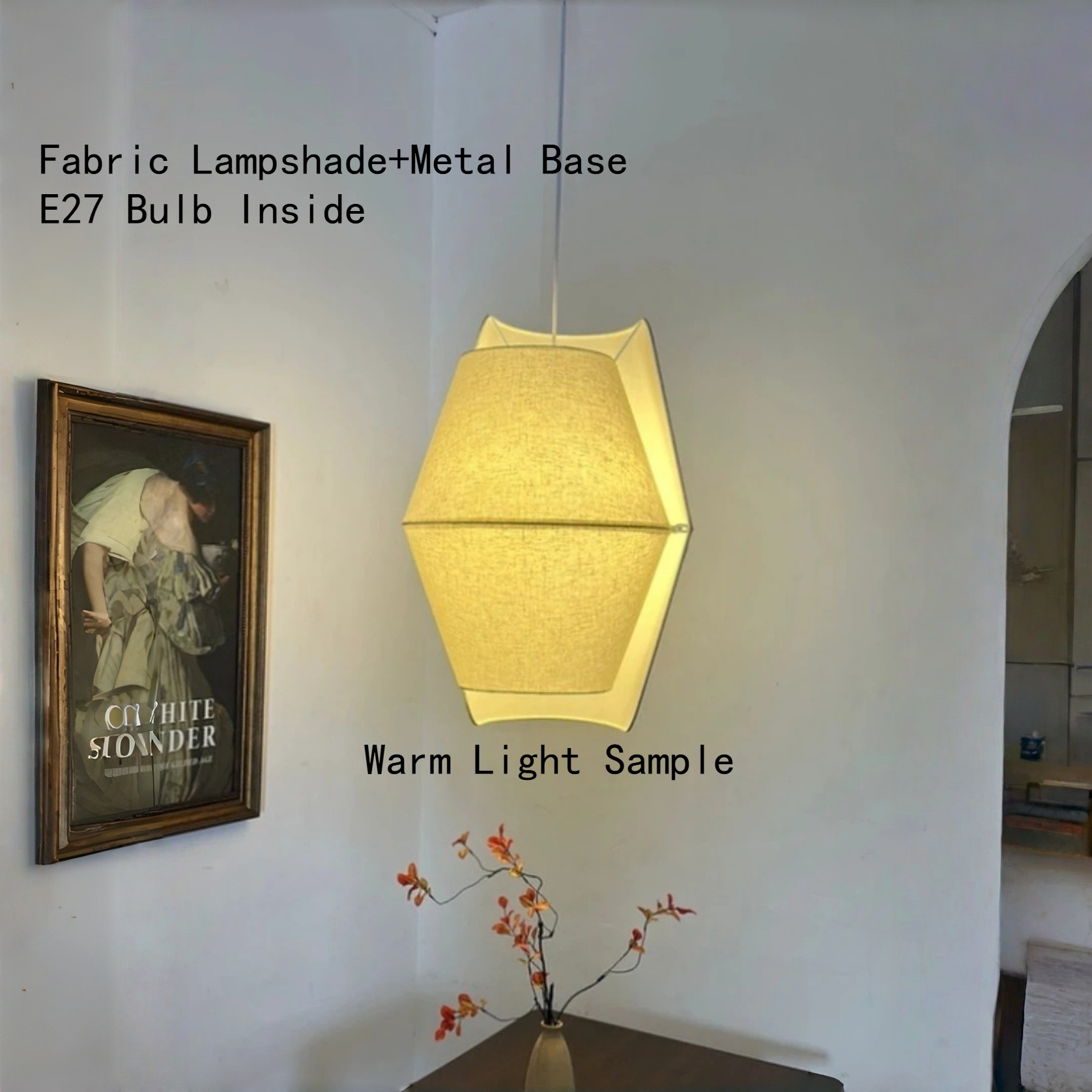 Japandi Hanging Lamp E27 Penda - огляд і ціна Lighting Home Decor Items