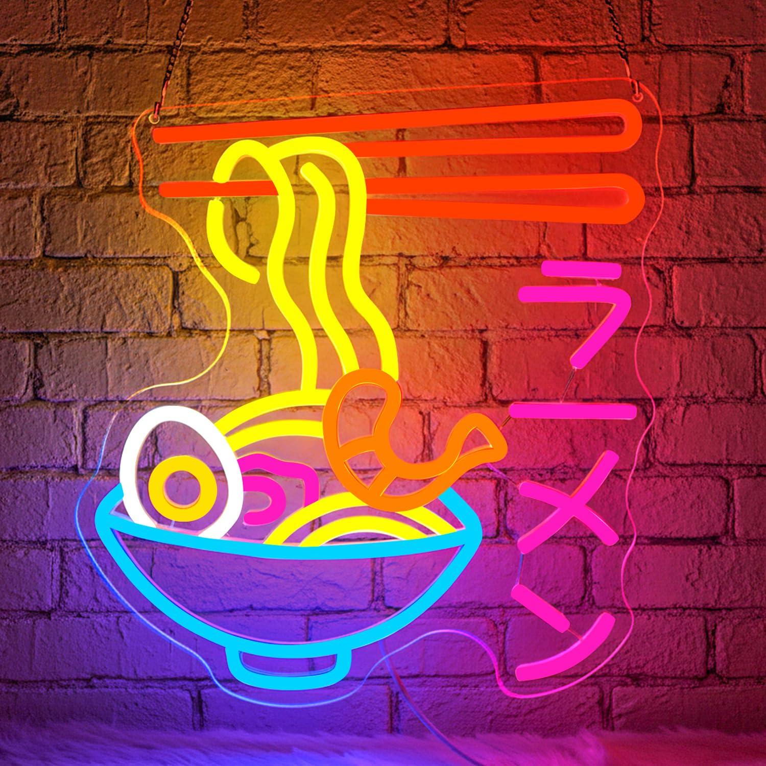 Ramen Neon Sign Japanese Noodl - огляд і ціна Kitchen Decor Lighting