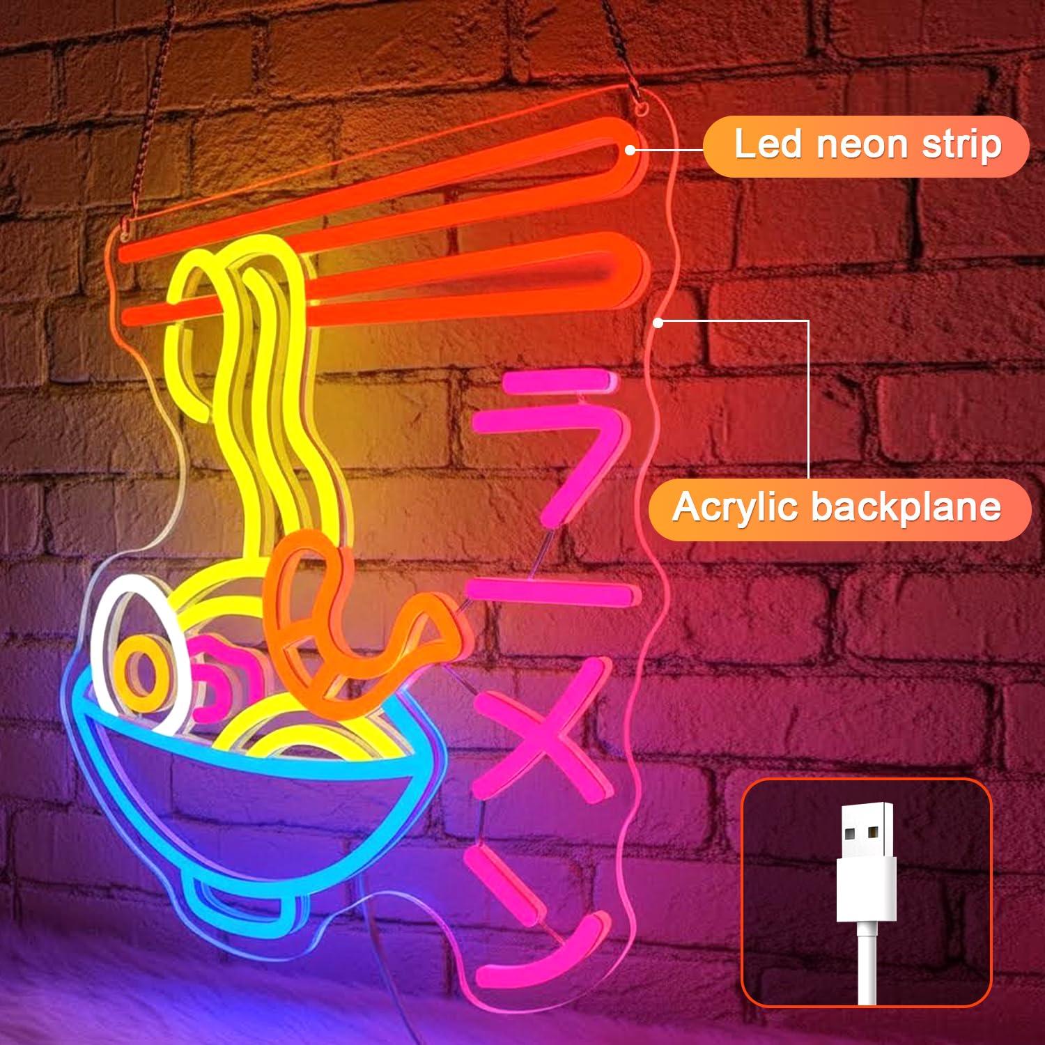 Ramen Neon Sign Japanese Noodl - огляд і ціна Kitchen Decor Lighting