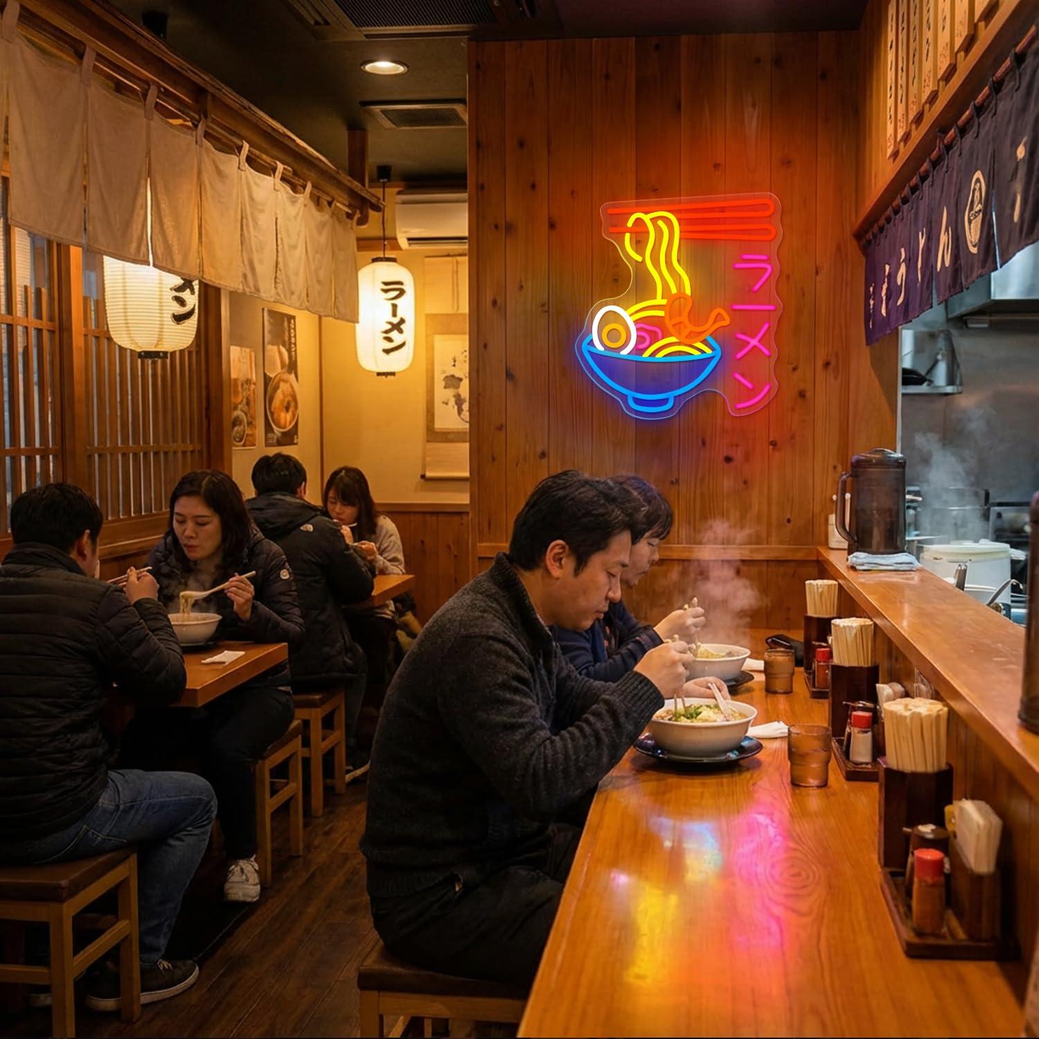 Ramen Neon Sign Japanese Noodl - огляд і ціна Kitchen Decor Lighting