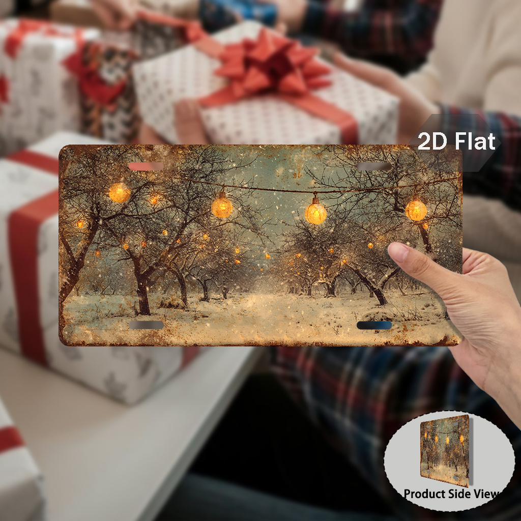 2D Flat Printing Winter Light  - огляд і ціна Wall Decor Lighting Tree